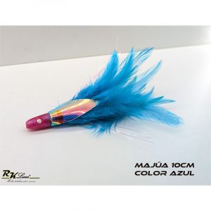 Señuelo Plumero Majúa de 10cm color Azul