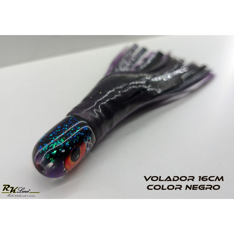 Señuelo Volador de 16cm color Negro "Murf" - Imagen 2