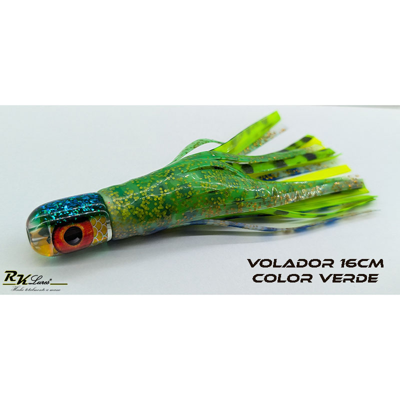 Señuelo Volador de 16cm Verde Dorado - Imagen 7