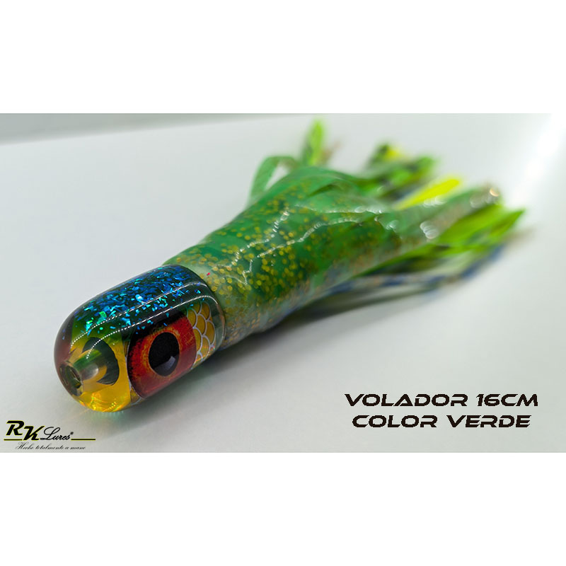 Señuelo Volador de 16cm Verde Dorado - Imagen 6