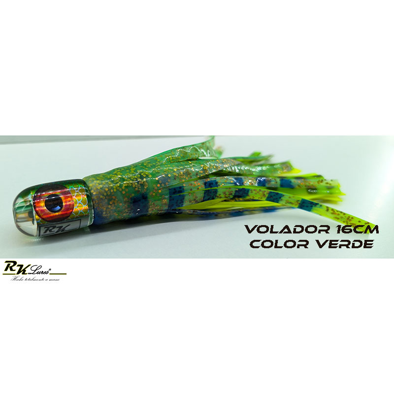 Señuelo Volador de 16cm Verde Dorado - Imagen 5
