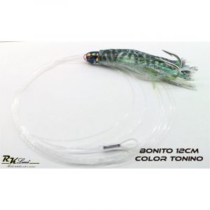 Pulpito Bonito de 12cm con montaje de anzuelo doble color Tonino