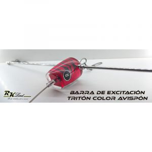 Barra de excitación de acero inoxidable Tritón color Avispón