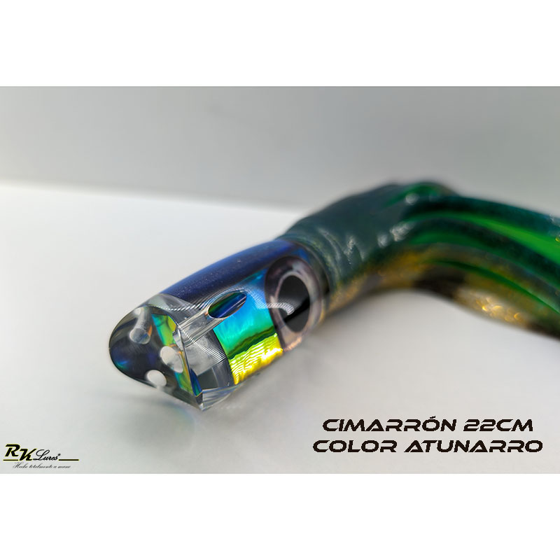 Señuelo Cimarrón jet de 22cm color Atunarro