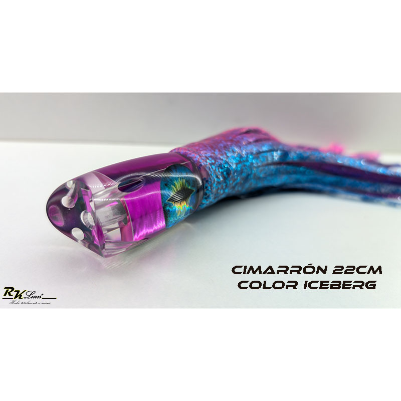 Señuelo Cimarrón jet de 22cm color Iceberg