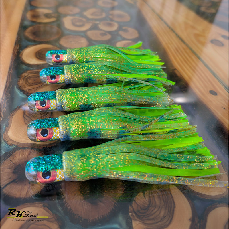 Señuelo Volador de 16cm Verde Dorado - Imagen 2