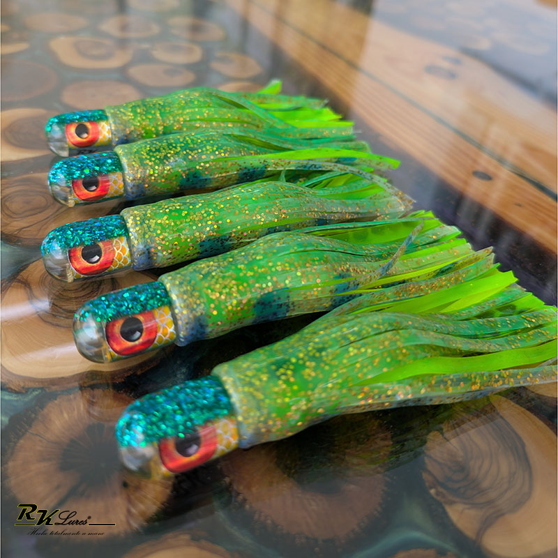 Señuelo Volador de 16cm Verde Dorado