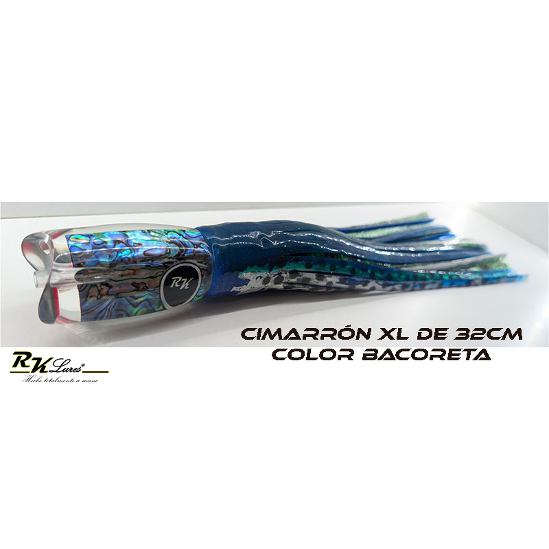 Señuelo Cimarrón jet XL de 32cm de Abalón natural color Bacoreta