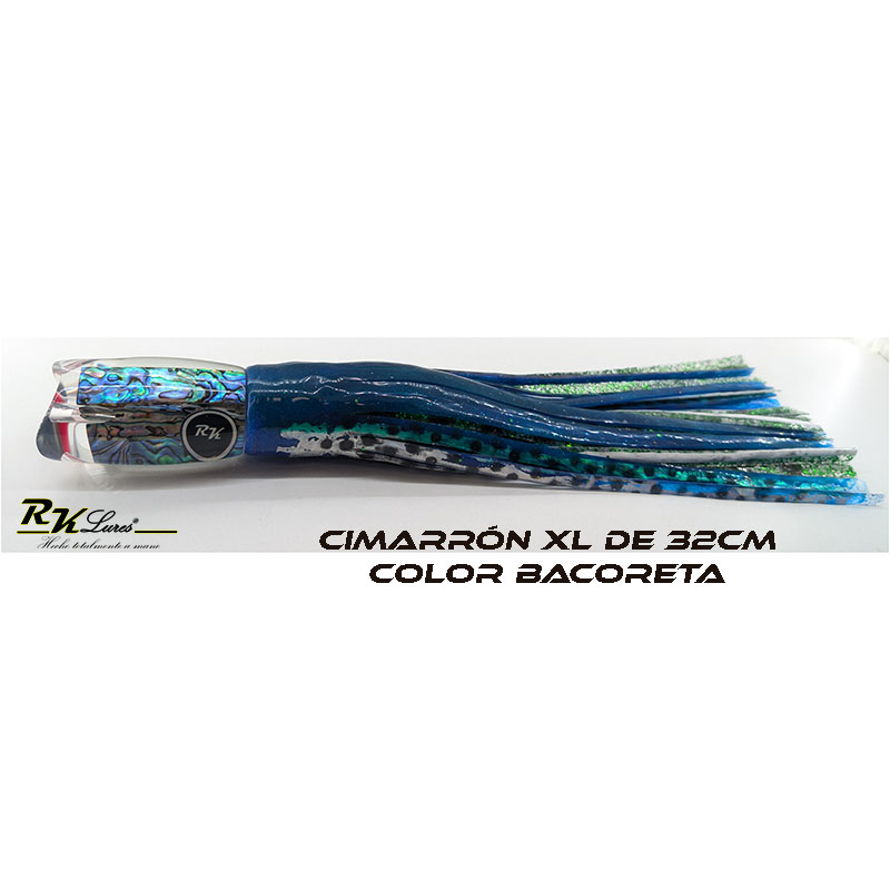 Señuelo Cimarrón jet XL de 32cm de Abalón natural color Bacoreta - Imagen 3