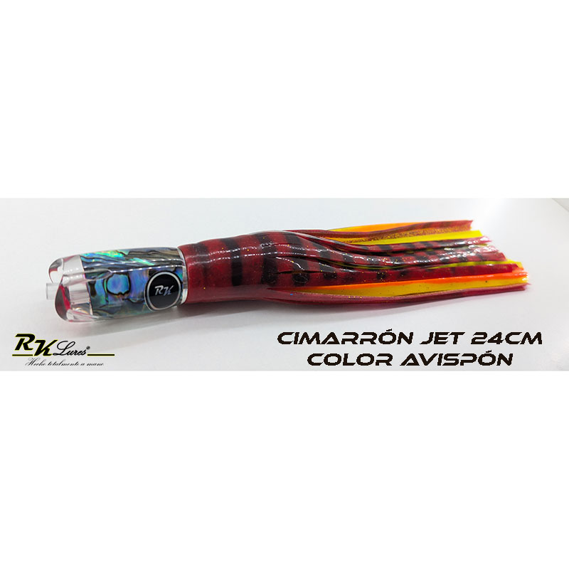Señuelo Cimarrón jet de 24cm de Abalón natural color Avispón - Imagen 6