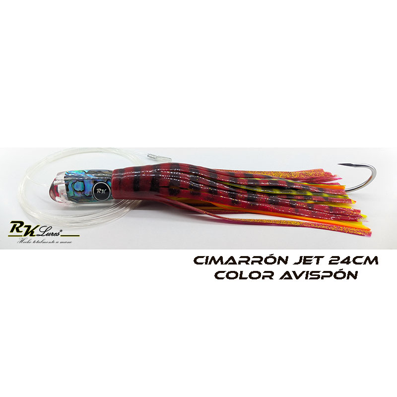 Señuelo Cimarrón jet de 24cm de Abalón natural color Avispón - Imagen 2