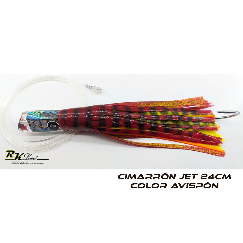 Señuelo Cimarrón jet de 24cm de Abalón natural color Avispón - Imagen 4