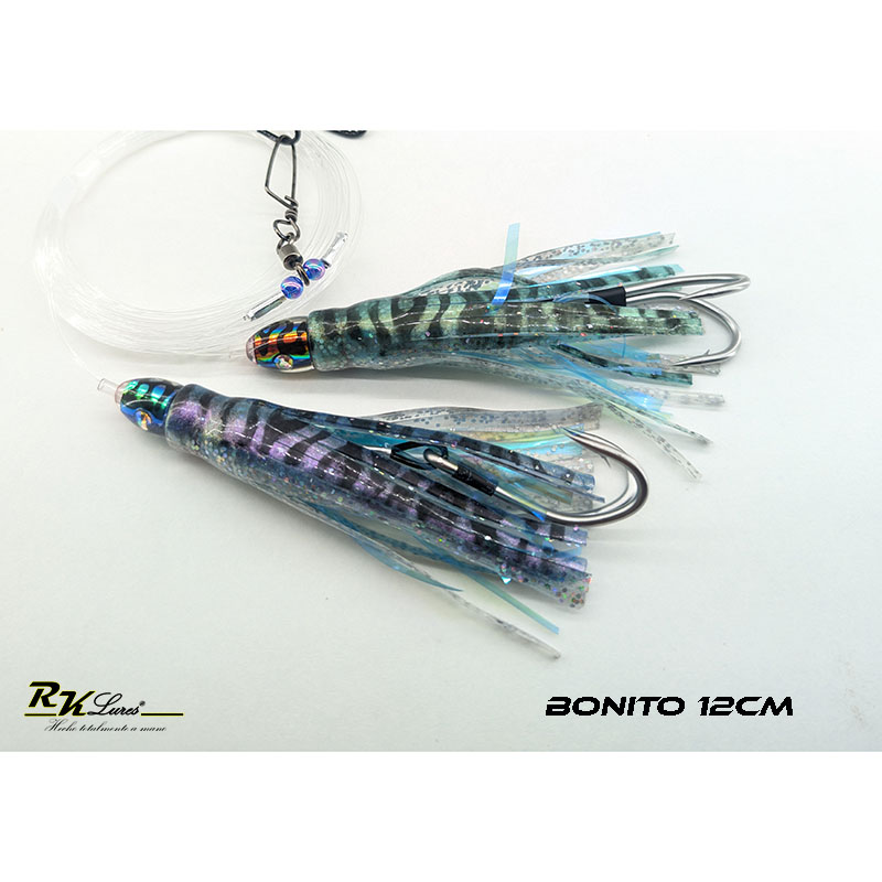 Tándem de Dos pulpitos Bonito de 12cm color Caballa - Imagen 2