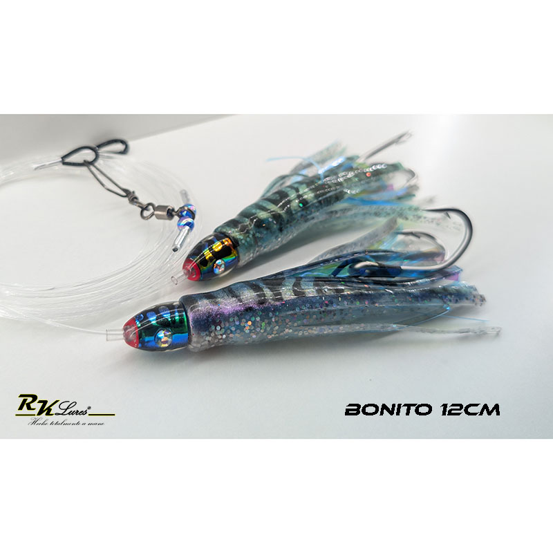 Tándem de Dos pulpitos Bonito de 12cm color Caballa - Imagen 3