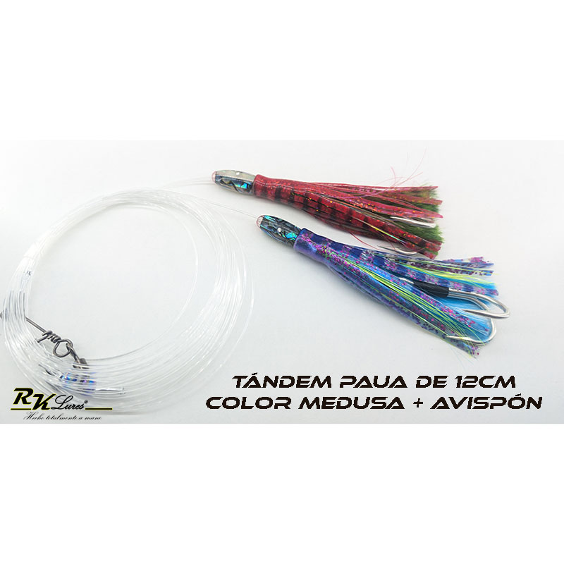 Tándem de Dos pulpitos Paua de 12cm de Nácar auténtico color Medusa y Avispón - Imagen 2