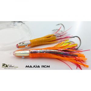 Tándem de dos pulpitos Majúa de 11cm holográfico color Naranja