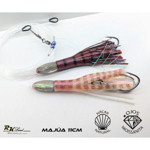 Tándem de dos pulpitos Majúa de 11cm de nácar auténtico color Choco